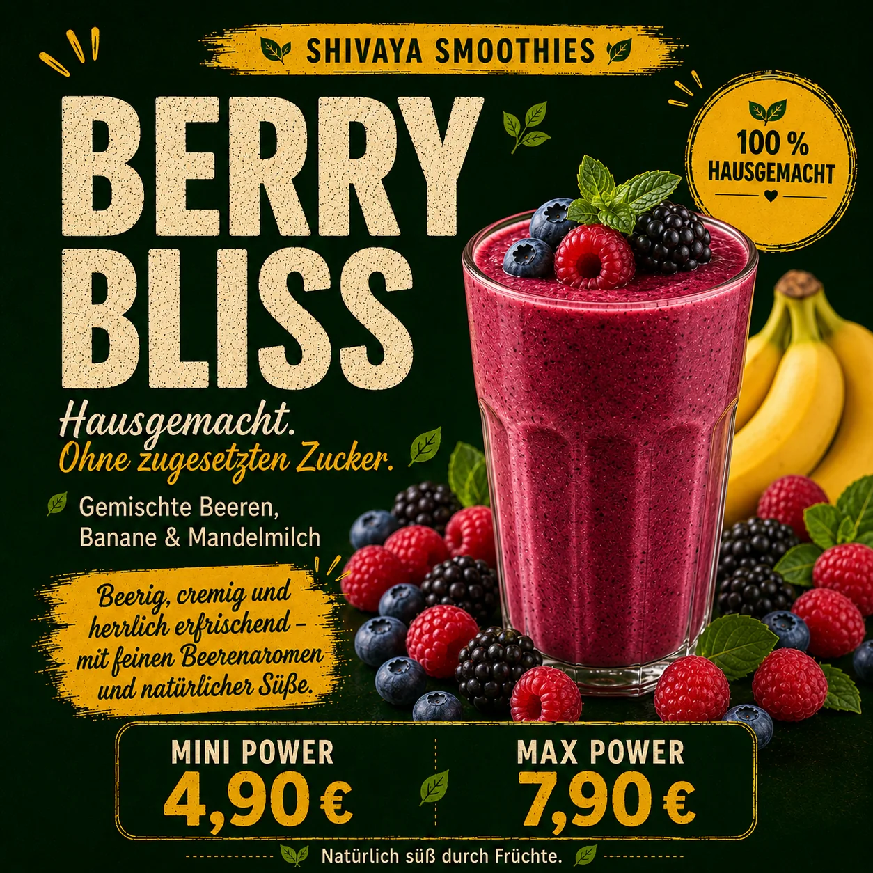 Berry Bliss Smoothie bei SHIVAYA