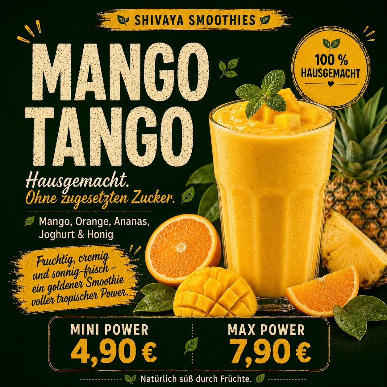 Mango Tango Smoothie bei SHIVAYA
