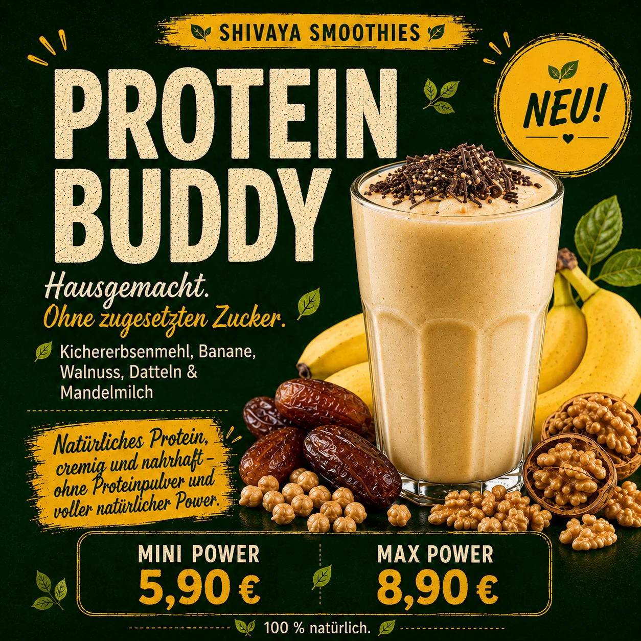 Protein Buddy Smoothie bei SHIVAYA