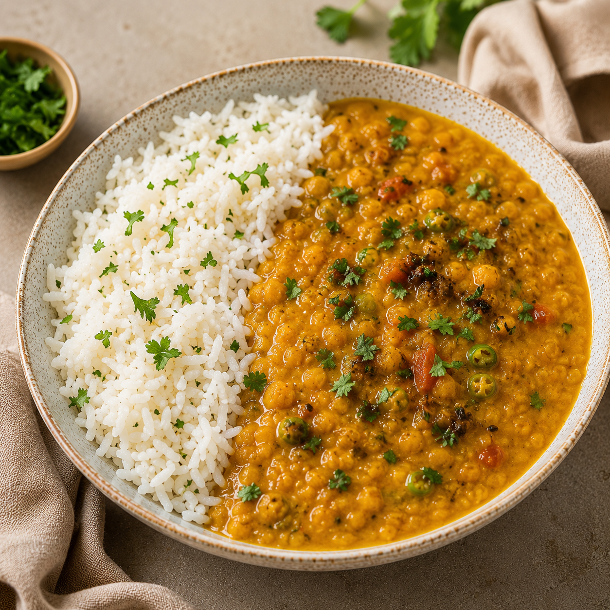 Dal Tarka mit Basmati-Reis