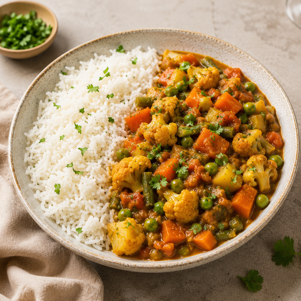 Mix Veg mit Basmati-Reis